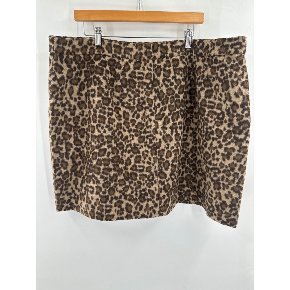 J. Crew Leopard Print Mini Skirt Brown Tan Animal Print 20 NWT - Picture 4 of 6